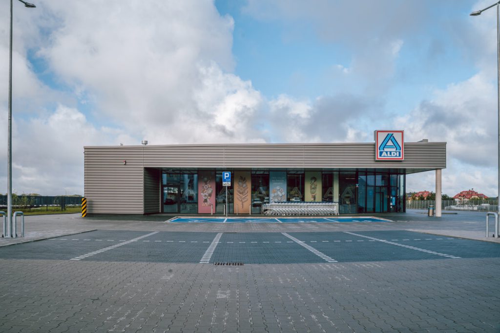 Budynek handlowy Aldi Polkowice