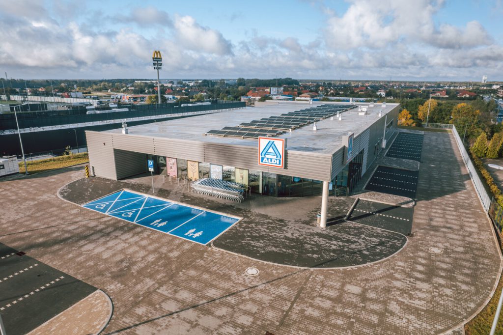 Budynek handlowy sieci ALDI w Polkowicach